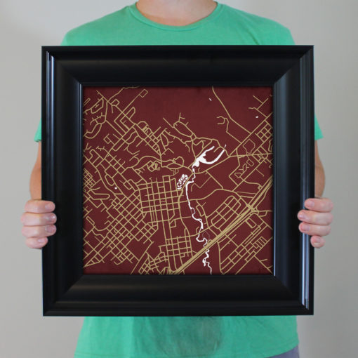 Texas State Univesity, San Marcos Campus Map Art by City Prints - Image 5