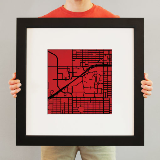 Texas Tech University Campus Map Art by City Prints - Image 4