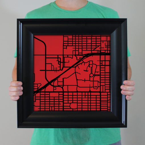 Texas Tech University Campus Map Art by City Prints - Image 5