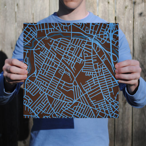 Tufts University Campus Map Art by City Prints - Image 3
