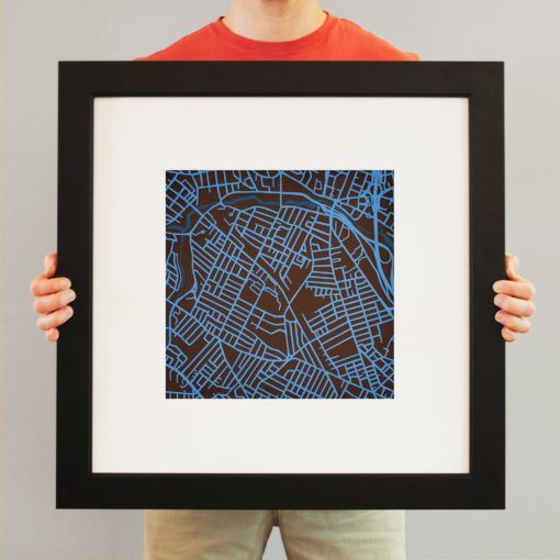Tufts University Campus Map Art by City Prints - Image 4