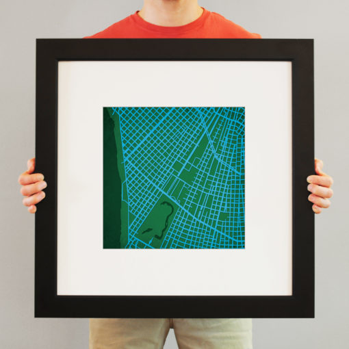 Tulane University Campus Map Art by City Prints - Image 4