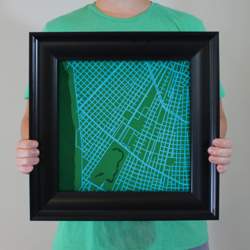 Tulane University Campus Map Art by City Prints - Image 5