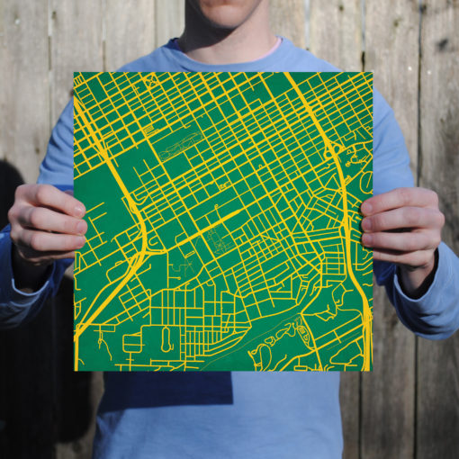 University of Alabama at Birmingham Campus Map Art by City Prints - Image 3