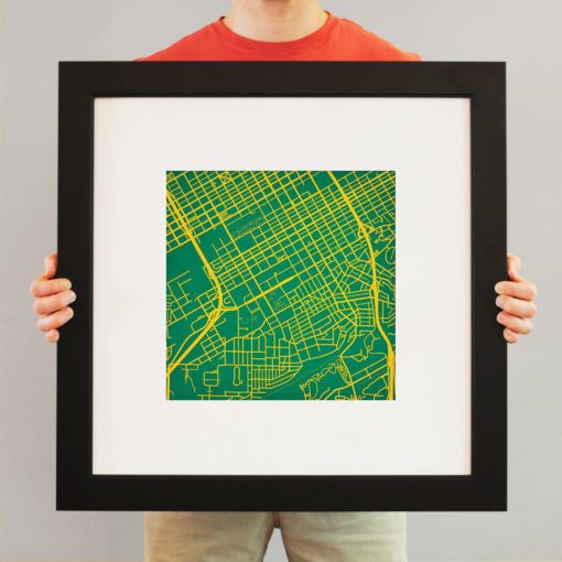 University of Alabama at Birmingham Campus Map Art by City Prints - Image 4