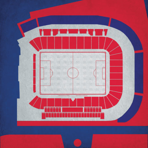Toyota Park Map Art by City Prints