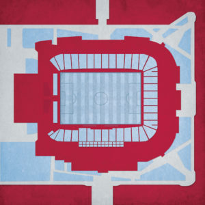 Dick's Sporting Goods Park Map Art by City Prints