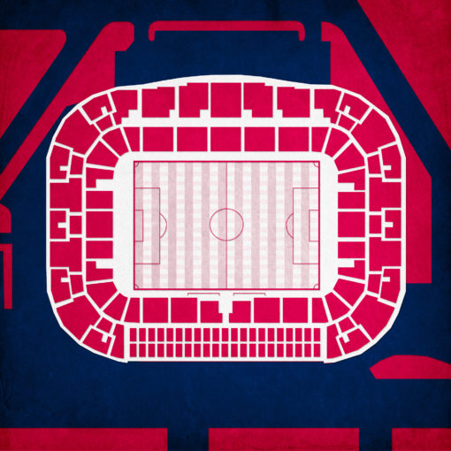Red Bull Arena Map Art by City Prints