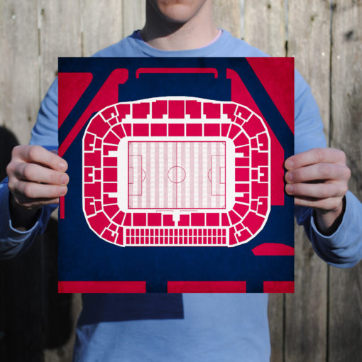 Red Bull Arena Map Art by City Prints - Image 2