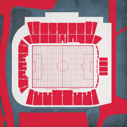 BMO Field Map Art by City Prints