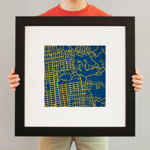 University of California, Berkeley Campus Map Art by City Prints - Image 4