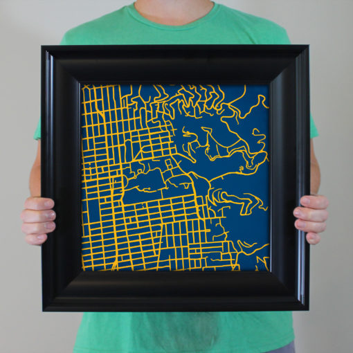 University of California, Berkeley Campus Map Art by City Prints - Image 5