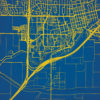 University of California, Davis Campus Map Art by City Prints
