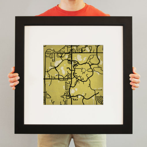 University of Central Florida Campus Map Art by City Prints - Image 4