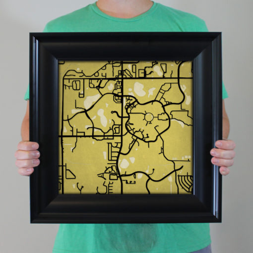 University of Central Florida Campus Map Art by City Prints - Image 5