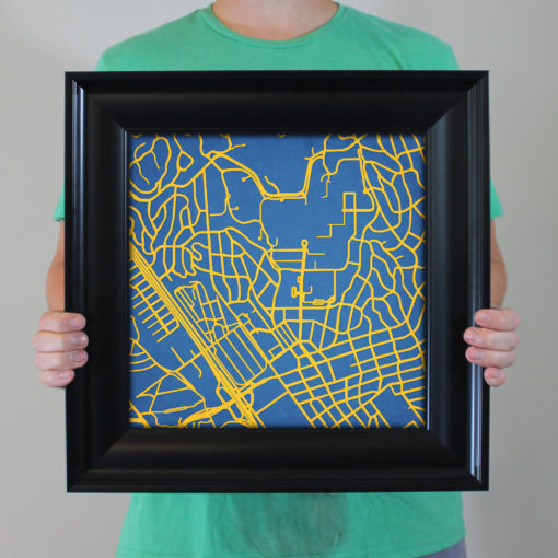 University of California, Los Angeles Campus Map Art by City Prints - Image 5