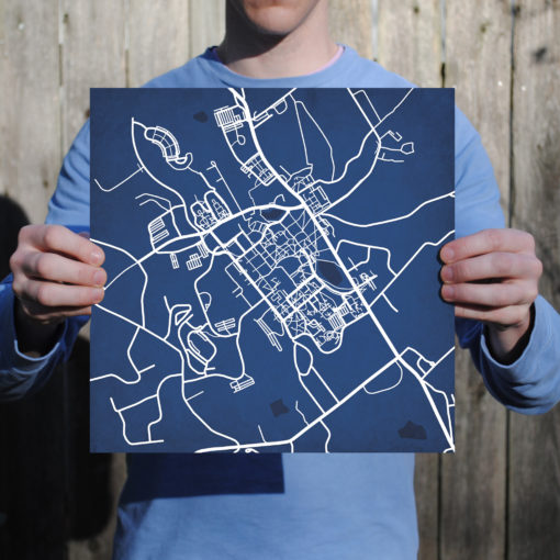 University of Connecticut Campus Map Art by City Prints - Image 3