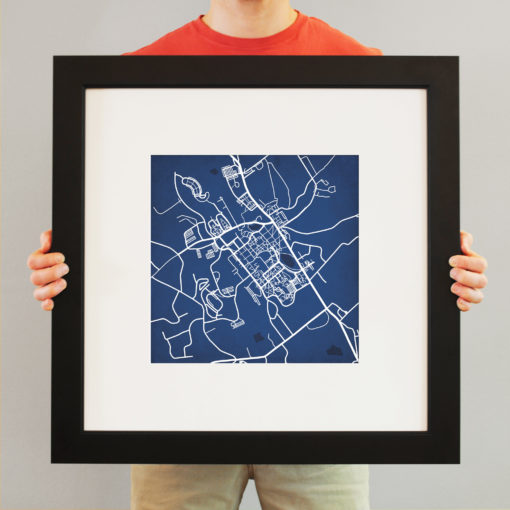 University of Connecticut Campus Map Art by City Prints - Image 4