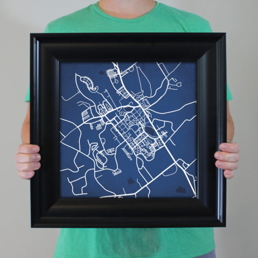 University of Connecticut Campus Map Art by City Prints - Image 5