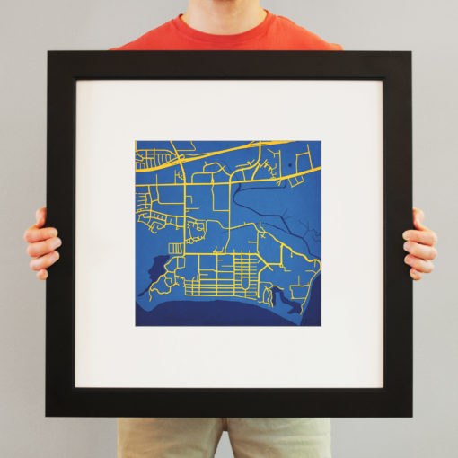 University of California, Santa Barbara Campus Map Art by City Prints - Image 4