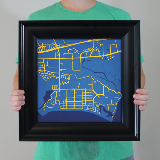 University of California, Santa Barbara Campus Map Art by City Prints - Image 5