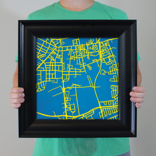 University of Delaware Campus Map Art by City Prints - Image 5