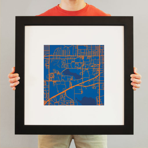 University of Florida Campus Map Art by City Prints - Image 4