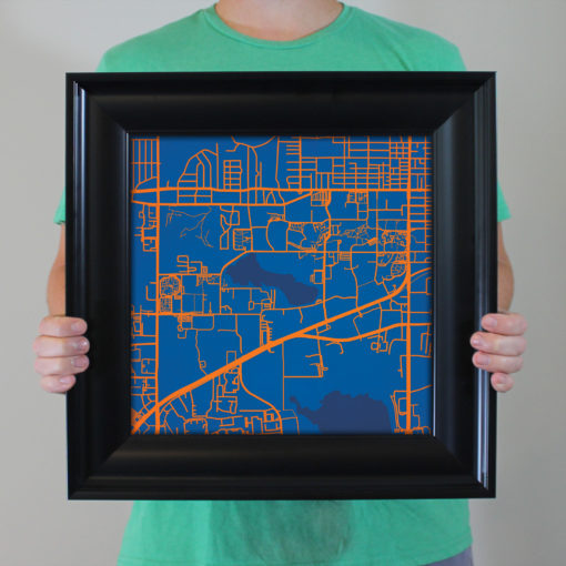 University of Florida Campus Map Art by City Prints - Image 5