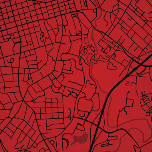 University of Georgia Campus Map Art by City Prints