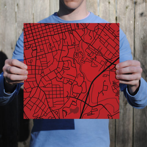 University of Georgia Campus Map Art by City Prints - Image 3