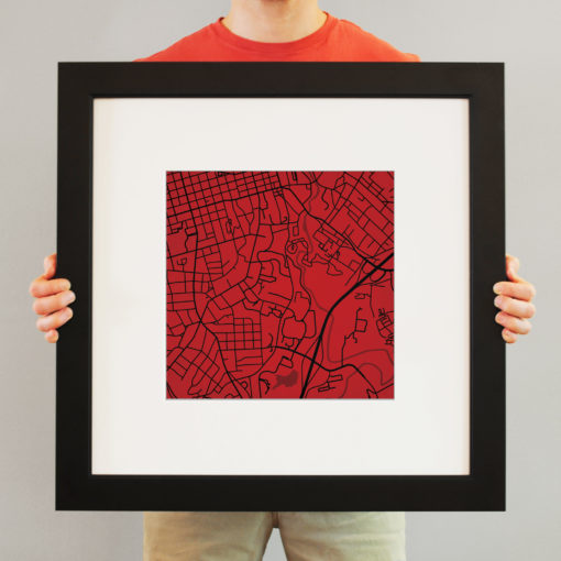 University of Georgia Campus Map Art by City Prints - Image 4