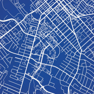 University of Kentucky Campus Map Art by City Prints