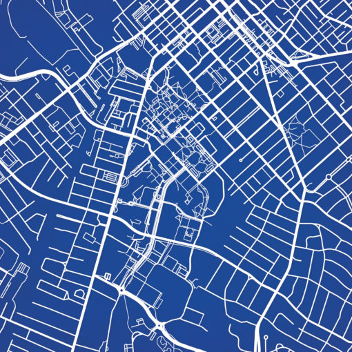 University of Kentucky Campus Map Art by City Prints