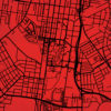 University of Louisville Campus Map Art by City Prints
