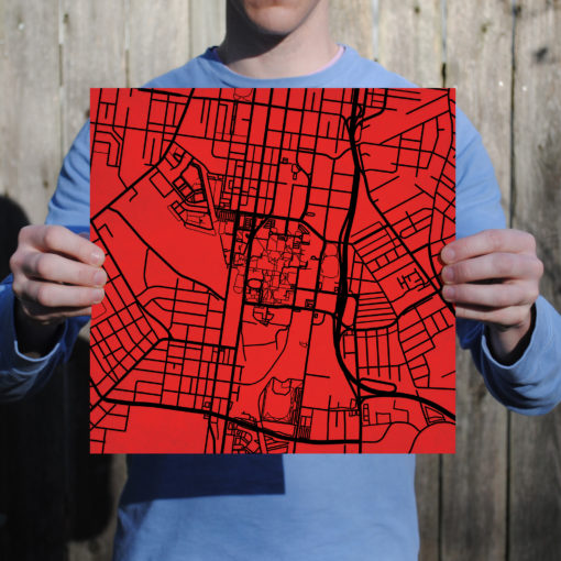 University of Louisville Campus Map Art by City Prints - Image 3