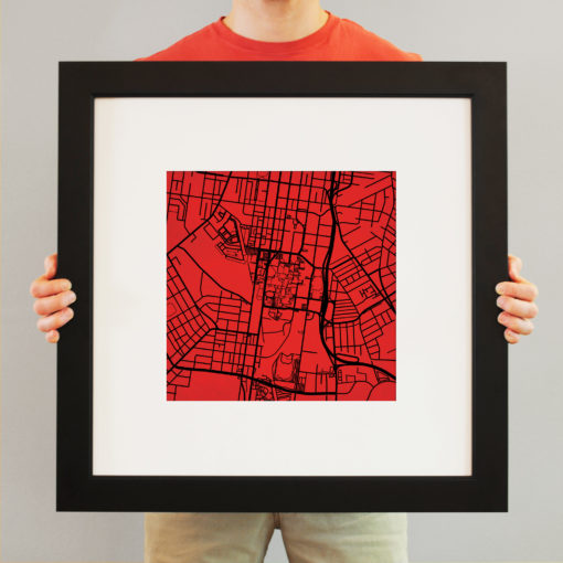 University of Louisville Campus Map Art by City Prints - Image 4