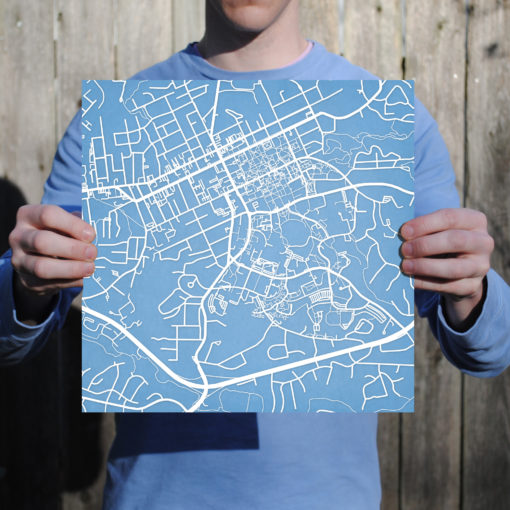 University of North Carolina at Chapel Hill Campus Map Art by City Prints - Image 3