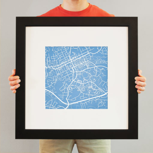 University of North Carolina at Chapel Hill Campus Map Art by City Prints - Image 4