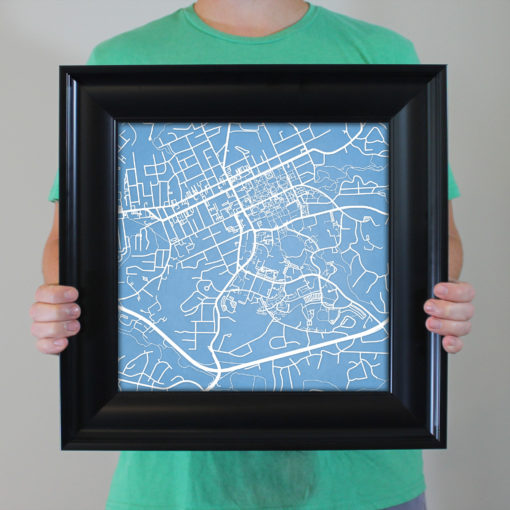 University of North Carolina at Chapel Hill Campus Map Art by City Prints - Image 5