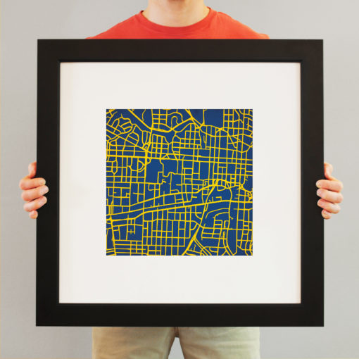 University of North Carolina at Greensboro Campus Map Art by City Prints - Image 4