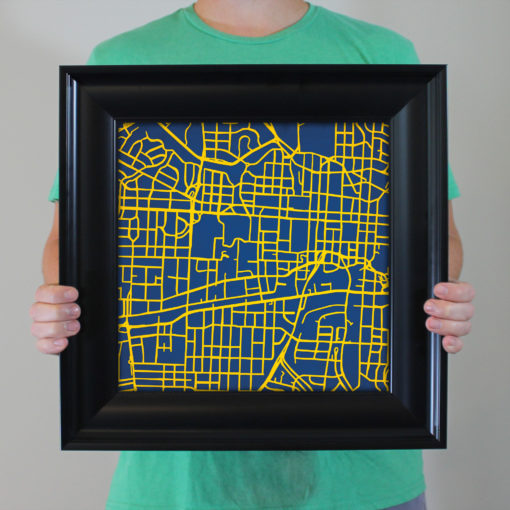 University of North Carolina at Greensboro Campus Map Art by City Prints - Image 5