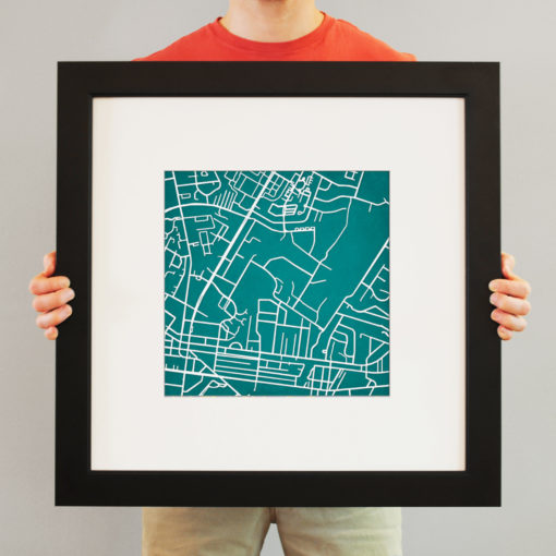 University of North Carolina Wilmington Campus Map Art by City Prints - Image 4