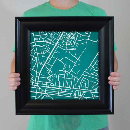 University of North Carolina Wilmington Campus Map Art by City Prints - Image 5