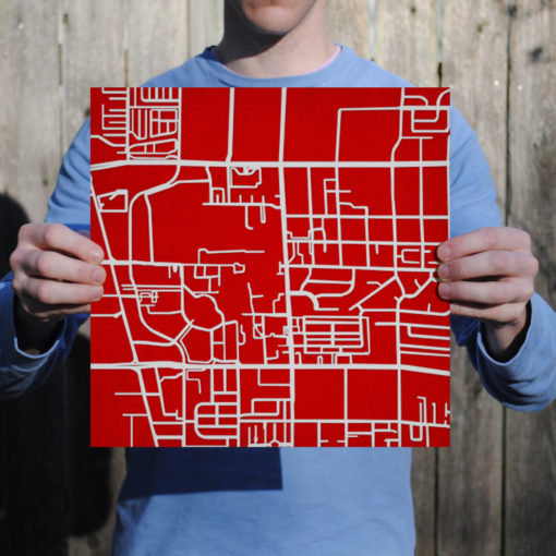 University of Nevada, Las Vegas Campus Map Art by City Prints - Image 3