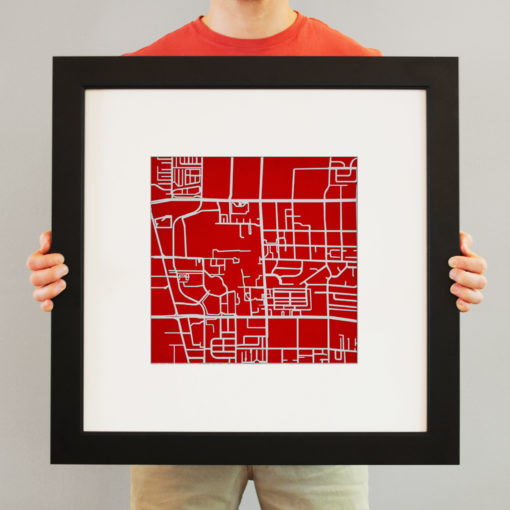 University of Nevada, Las Vegas Campus Map Art by City Prints - Image 4