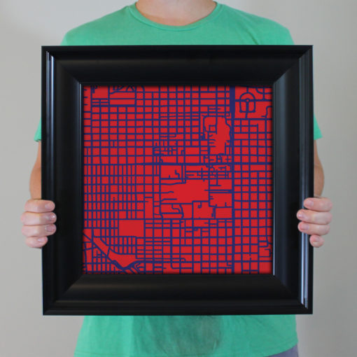 University of Arizona Campus Map Art by City Prints - Image 5