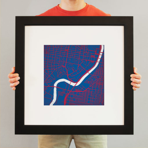 University of Pennsylvania Campus Map Art by City Prints - Image 4