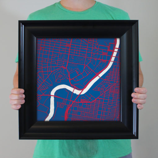 University of Pennsylvania Campus Map Art by City Prints - Image 5
