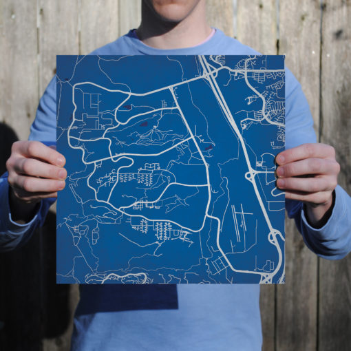 United State Air Force Academy Campus Map Art by City Prints - Image 3
