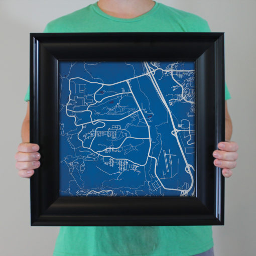 United State Air Force Academy Campus Map Art by City Prints - Image 5